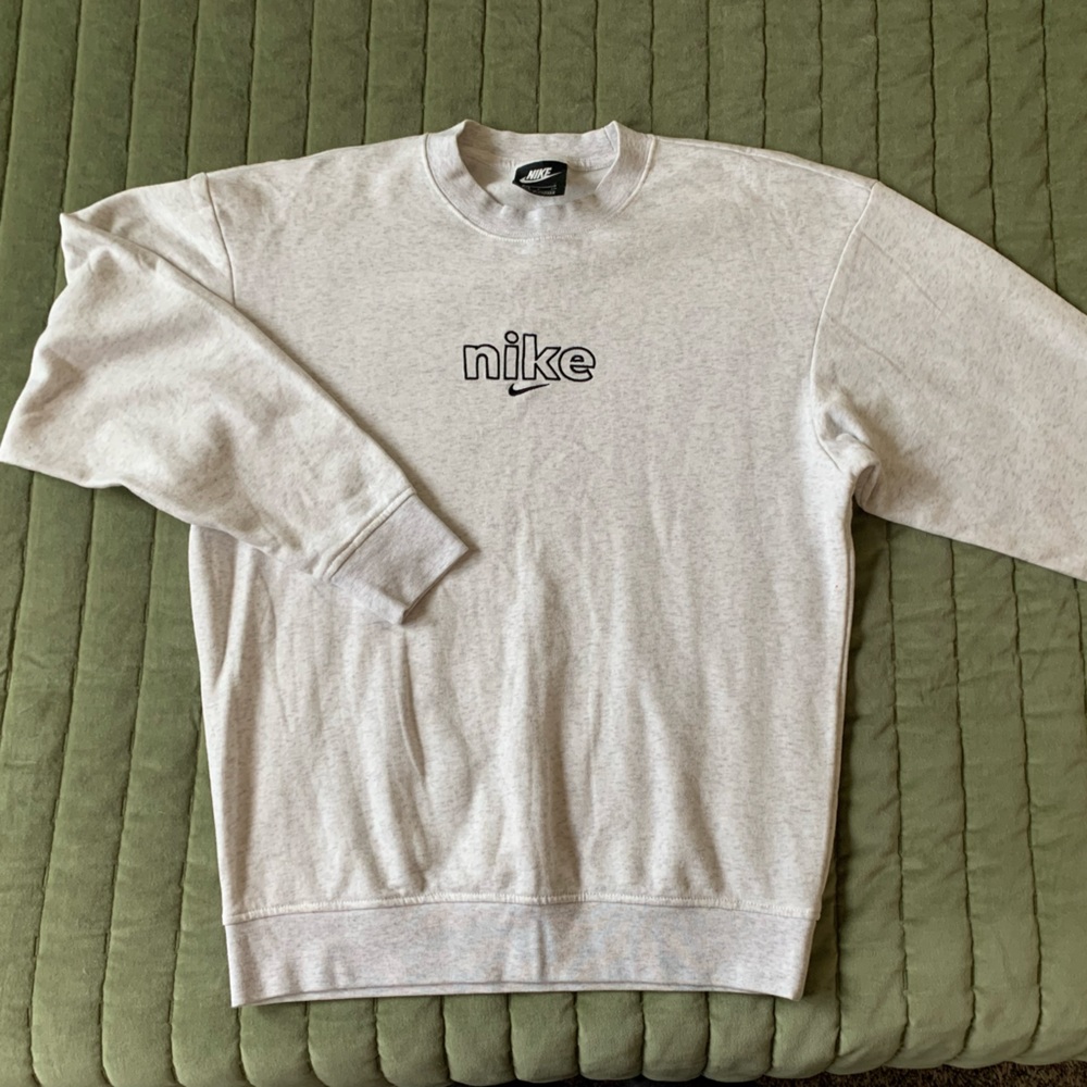 WHITE SIZE S NIKE CREW NECK